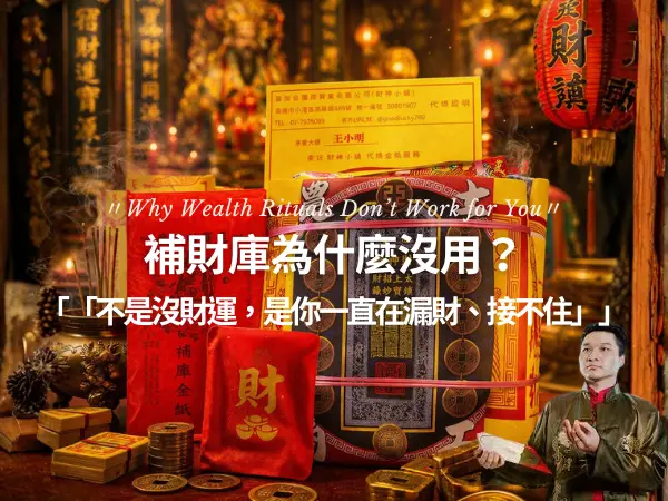 補財庫沒效果原因解析，財運結構與承載力不足導致留不住錢