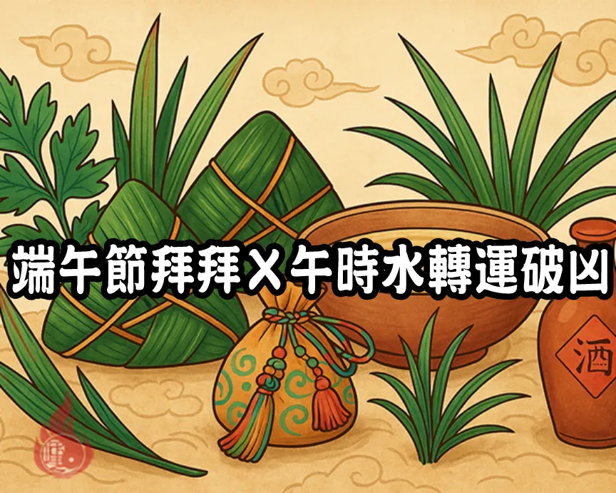 端午節拜拜習俗│午時水開運