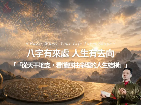八字命理與天干地支結構呈現