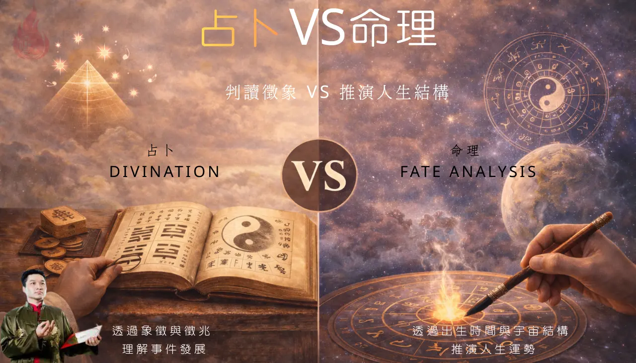 占卜與命理差異說明