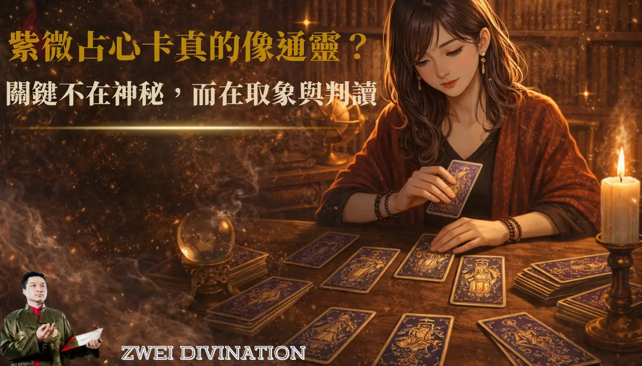 紫微占心卡占卜取象與判讀過程