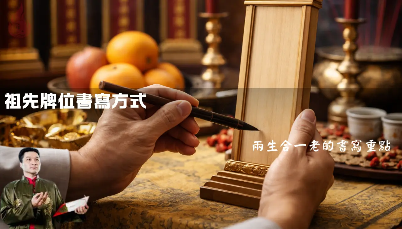 祖先牌位書寫與安奉祭祀場景