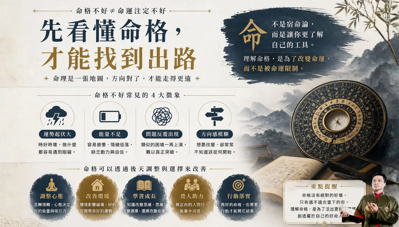 命格不好如何透過後天調整與選擇找到改善出路
