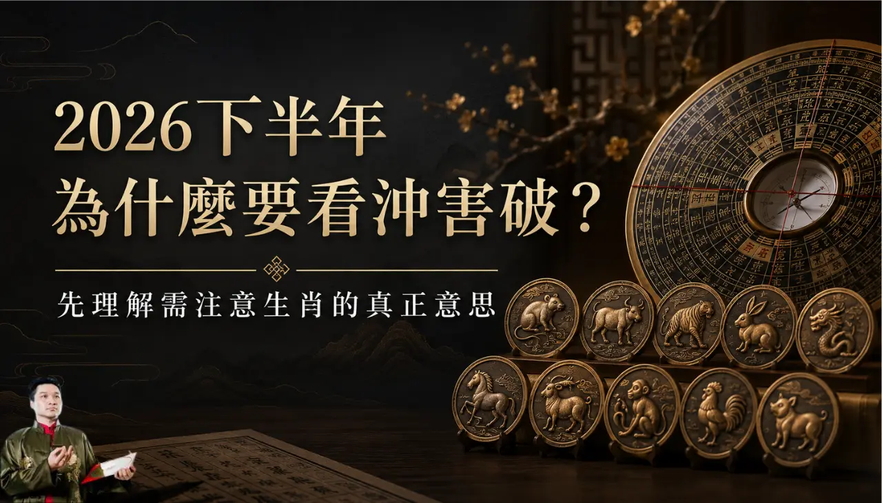 2026下半年需注意生肖，說明沖害破與財運感情重點