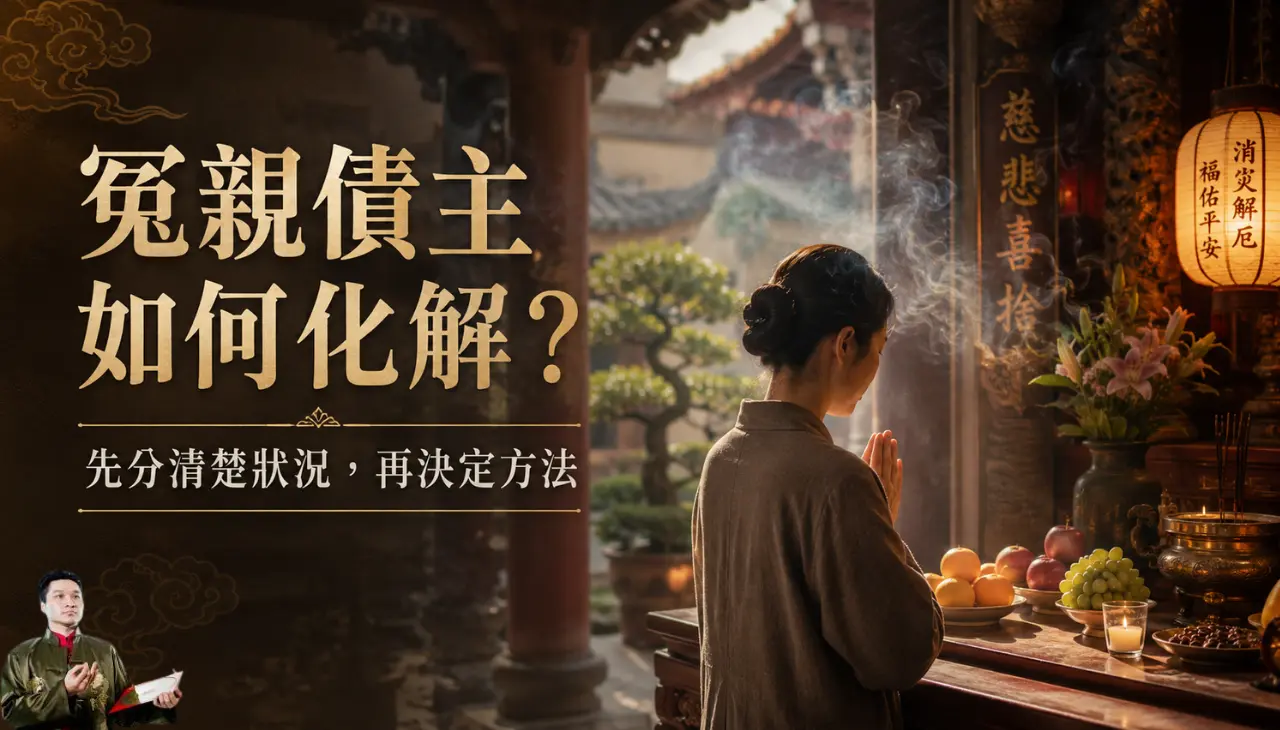 冤親債主如何化解,透過祭拜祈福與法事科儀判斷狀況後選擇合適處理方式