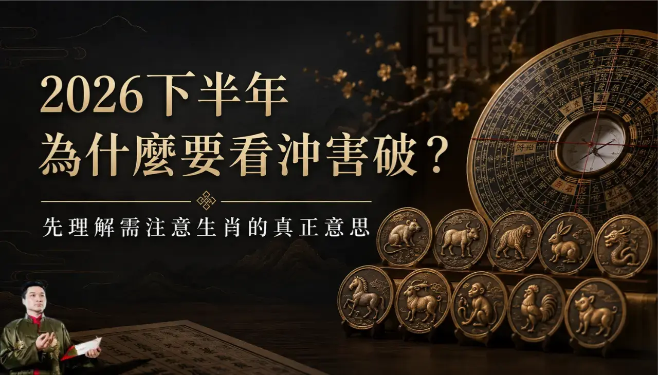 2026下半年需注意生肖，說明沖害破與財運感情重點