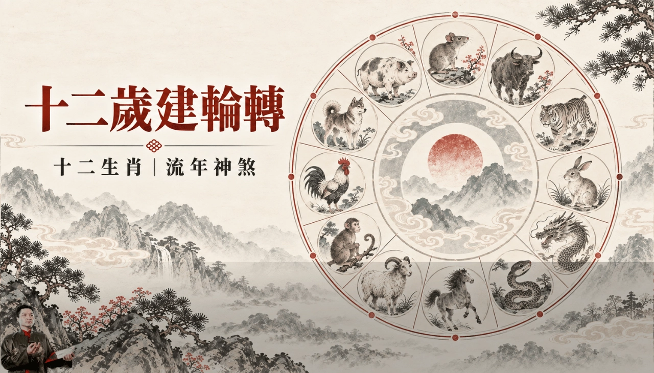2027丁未年十二生肖與流年神煞輪轉圖