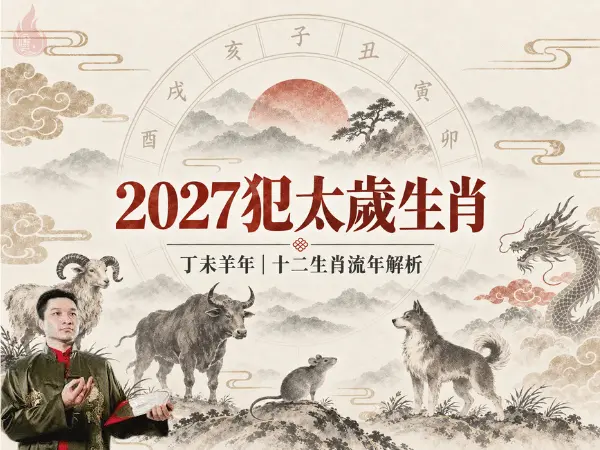 2027丁未羊年犯太歲生肖與十二生肖流年解析