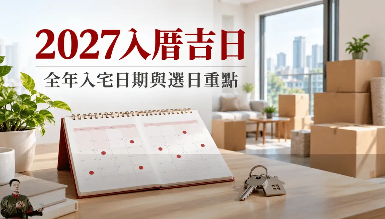 2027入厝吉日全年入宅日期與選日重點