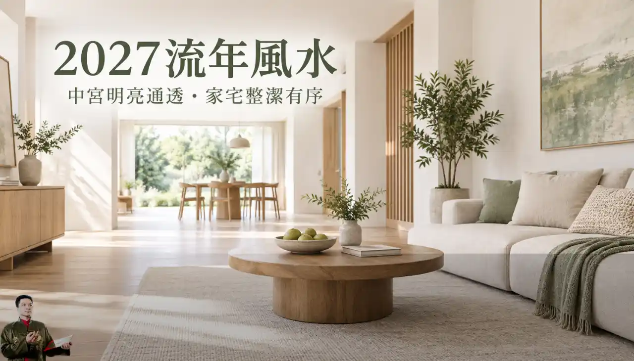 2027流年風水,明亮通透的客廳搭配整潔家具與擺設