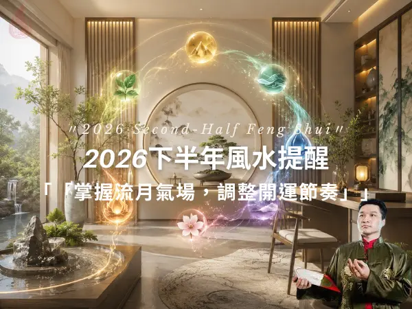 2026下半年居家風水與流月氣場提醒