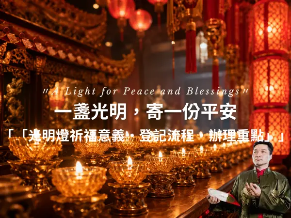 宮廟光明燈祈福與點燈場景
