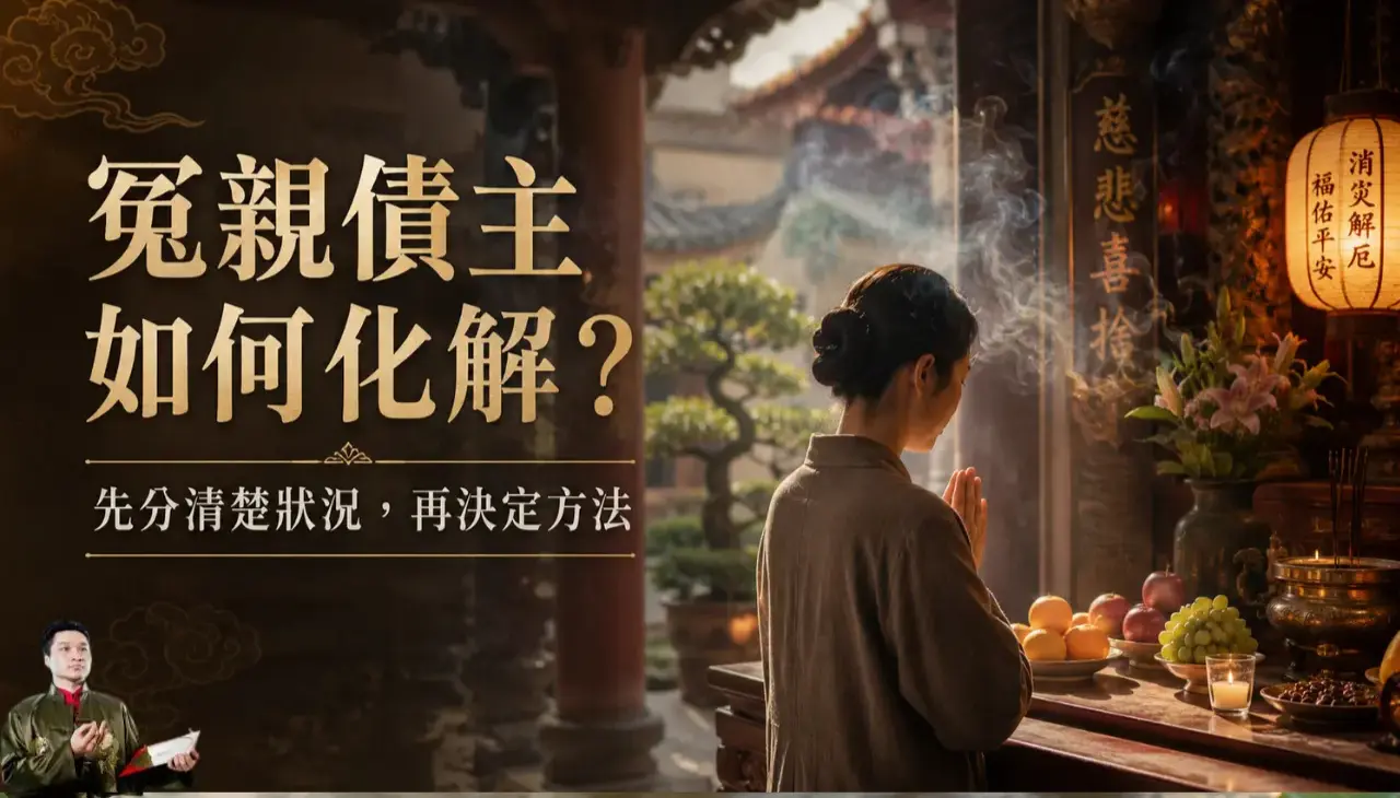 冤親債主如何化解,透過祭拜祈福與法事科儀判斷狀況後選擇合適處理方式