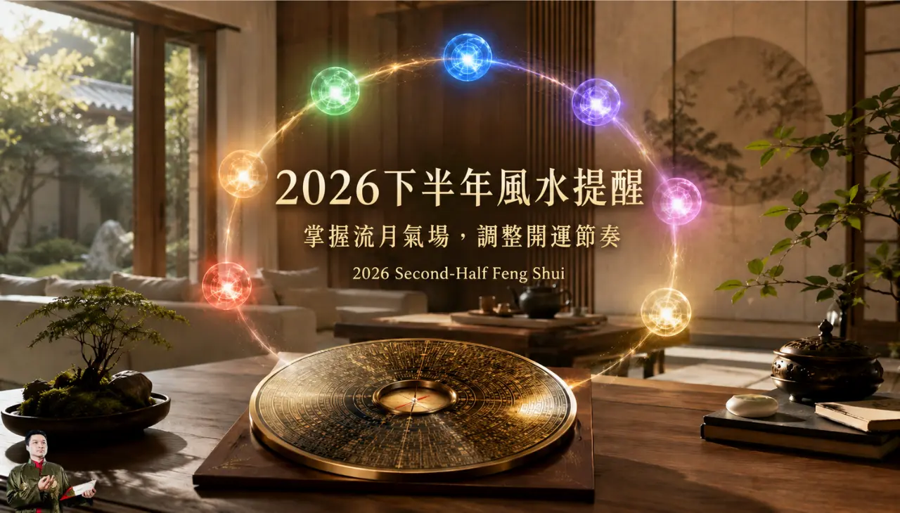 2026下半年九星流月居家風水提醒